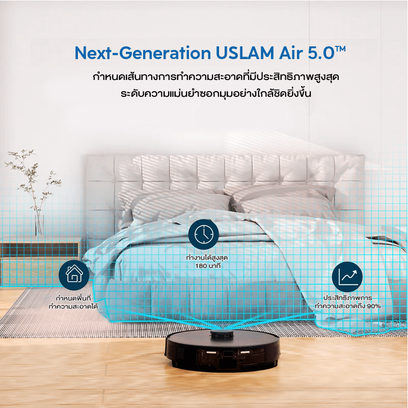 หุ่นยนต์ดูดฝุ่น AIRROBO T20 เดินทั่วพื้นที่ด้วยเลเซอร์นำทางรุ่นใหม่ + ถังเก็บฝุ่นหลังใช้งาน_4